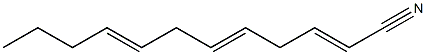 2,5,8-Dodecatrienenitrile 结构式