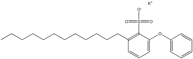 2-Phenoxy-6-dodecylbenzenesulfonic acid potassium salt 结构式