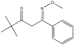 1-Methoxyimino-4,4-dimethyl-1-phenyl-3-pentanone 结构式
