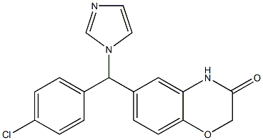 6-[(4-Chlorophenyl)(1H-imidazol-1-yl)methyl]-2H-1,4-benzoxazin-3(4H)-one 结构式