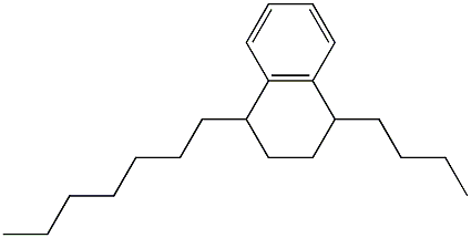 1-Butyl-4-heptyl-1,2,3,4-tetrahydronaphthalene 结构式