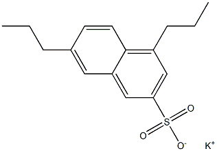 4,7-Dipropyl-2-naphthalenesulfonic acid potassium salt 结构式