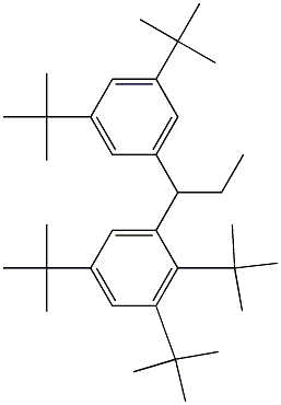 1-(2,3,5-Tri-tert-butylphenyl)-1-(3,5-di-tert-butylphenyl)propane 结构式