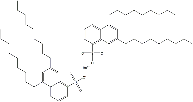 Bis(5,7-dinonyl-1-naphthalenesulfonic acid)barium salt 结构式