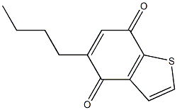 5-Butyl-4,7-dihydrobenzo[b]thiophene-4,7-dione 结构式