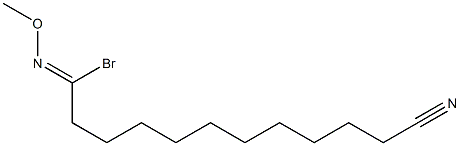 12-Bromo-12-(methoxyimino)dodecanenitrile 结构式