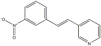 3-(3-Nitrostyryl)pyridine 结构式