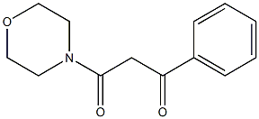 1-Phenyl-3-morpholinopropane-1,3-dione 结构式