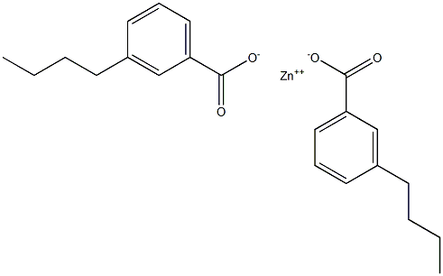 Bis(3-butylbenzoic acid)zinc salt 结构式