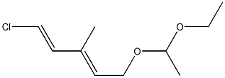 1-Chloro-5-(1-ethoxyethoxy)-3-methyl-1,3-pentadiene 结构式