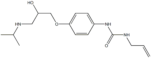 1-(2-Propenyl)-3-[4-[2-hydroxy-3-[isopropylamino]propoxy]phenyl]urea 结构式