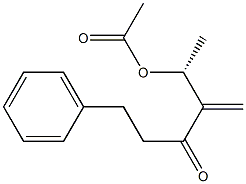 (5R)-5-Acetyloxy-4-methylene-1-phenyl-3-hexanone 结构式