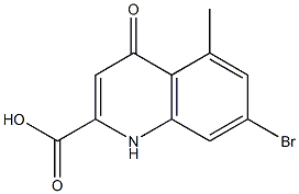 7-Bromo-5-methyl-1,4-dihydro-4-oxoquinoline-2-carboxylic acid 结构式