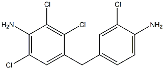 4-[(4-Amino-3-chlorophenyl)methyl]-2,3,6-trichloroaniline 结构式