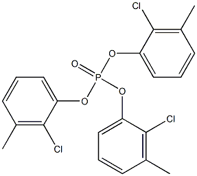 Phosphoric acid tris(2-chloro-3-methylphenyl) ester 结构式