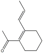 1-Acetyl-2-[(E)-1-propenyl]-1-cyclohexene 结构式