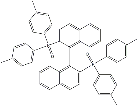 2,2'-Bis[di(p-tolyl)phosphinoyl]-1,1'-binaphthalene 结构式