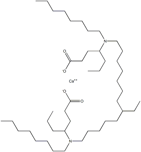 Bis[4-(dioctylamino)heptanoic acid]calcium salt 结构式