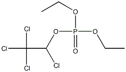 Phosphoric acid 1,2,2,2-tetrachloroethyldiethyl ester 结构式