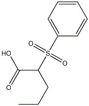 2-Phenylsulfonylpentanoic acid 结构式