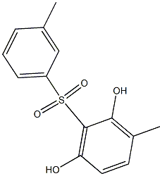 2,6-Dihydroxy-3,3'-dimethyl[sulfonylbisbenzene] 结构式