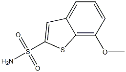 7-Methoxybenzo[b]thiophene-2-sulfonamide 结构式