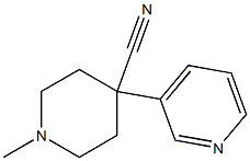 1-Methyl-4-(3-pyridyl)piperidine-4-carbonitrile 结构式