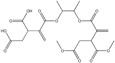 3,3'-[1,2-Dimethylethylenebis(oxycarbonyl)]bis(3-butene-1,2-dicarboxylic acid dimethyl) ester 结构式