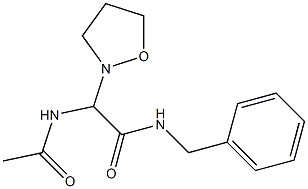 2-Acetylamino-2-(isoxazolidin-2-yl)-N-benzylacetamide 结构式