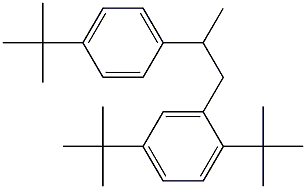 1-(2,5-Di-tert-butylphenyl)-2-(4-tert-butylphenyl)propane 结构式
