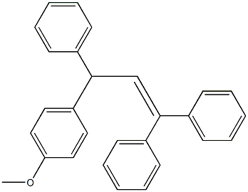 1-(4-Methoxyphenyl)-1,3,3-triphenyl-2-propene 结构式