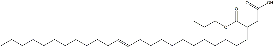 3-(12-Tetracosenyl)succinic acid 1-hydrogen 4-propyl ester 结构式