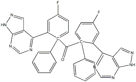 1-Phenyl-1H-pyrazolo[3,4-d]pyrimidin-4-yl(4-fluorophenyl) ketone 结构式