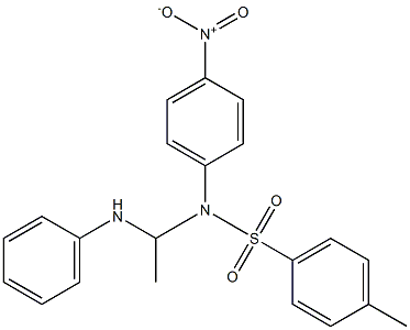 N-[1-[(Phenyl)amino]ethyl]-N-(4-nitrophenyl)-4-methylbenzenesulfonamide 结构式