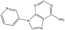 6-Amino-9-(3-pyridinyl)-9H-purine 结构式