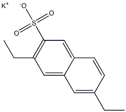 3,6-Diethyl-2-naphthalenesulfonic acid potassium salt 结构式