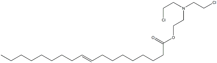 (E)-9-Octadecenoic acid 2-[bis(2-chloroethyl)amino]ethyl ester 结构式
