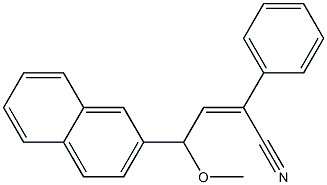 4-Methoxy-2-phenyl-4-(2-naphtyl)-2-butenenitrile 结构式