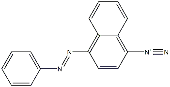 4-(Phenylazo)-1-naphthalenediazonium 结构式