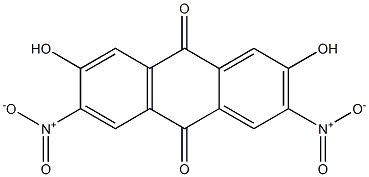 2,7-Dihydroxy-3,6-dinitroanthraquinone 结构式