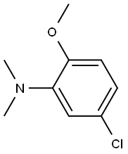 2-Methoxy-5-chloro-N,N-dimethylaniline 结构式