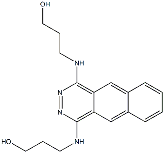 1,4-Bis(3-hydroxypropylamino)benzo[g]phthalazine 结构式