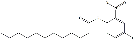 Lauric acid 4-chloro-2-nitrophenyl ester 结构式