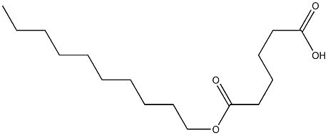 Adipic acid 1-decyl ester 结构式