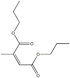 2-Methylmaleic acid dipropyl ester 结构式