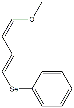 (1Z,3E)-1-Methoxy-4-phenylseleno-1,3-butadiene 结构式