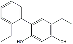 4-(2-Ethylphenyl)-6-ethylbenzene-1,3-diol 结构式