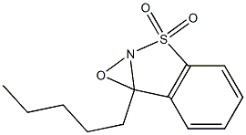 7b-Pentyl-7bH-oxazirino[2,3-b][1,2]benzisothiazole 3,3-dioxide 结构式