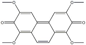 1,3,6,8-Tetramethoxyphenanthrene-2,7-dione 结构式