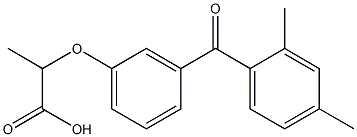 2-[m-(2,4-Dimethylbenzoyl)phenoxy]propionic acid 结构式